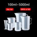 Liquid Container Clear Graduated Measuring Cup Plastic Scale Laboratory Beaker with Lid Large Capacity Transparent Mixing Cup Kitchen Baking. 