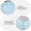 EVA Transparent Polka Dot Print Hooded Front Button Raincoat. 