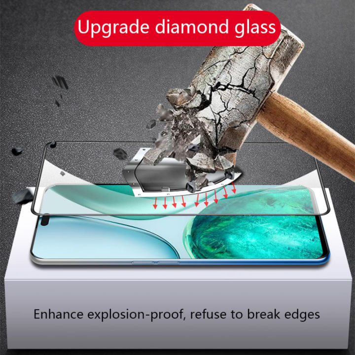 (2Pcs)Biruiqu%20For%20Honor%20X8C%209H%202.5D%20Full%20Cover%20Tempered%20Glass%20Screen%20Protector%20Film%20Black%20-%20Image%208
