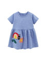 Summer Dress for Baby Girls – Blue – 1 to 7 Years. 