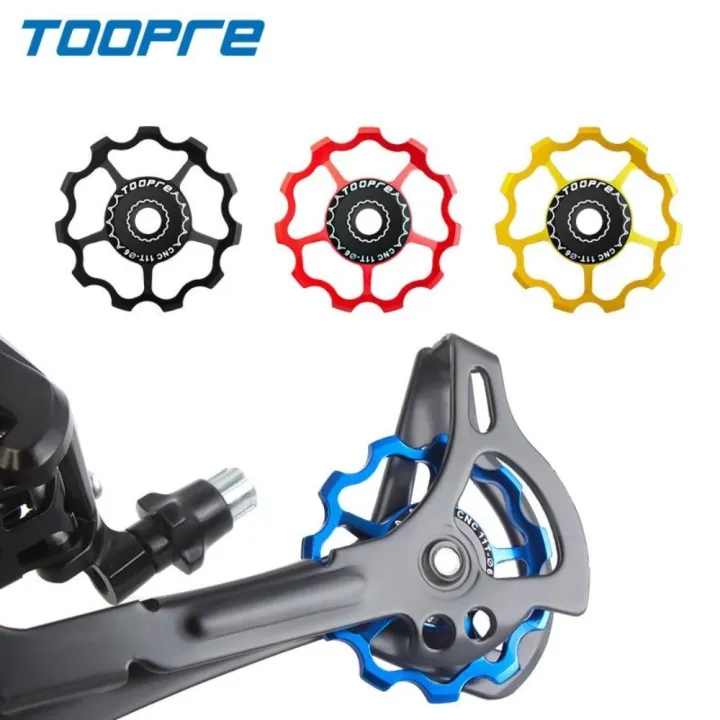 Durable%20TOOPRE%20Bicycle%20Rear%20Derailleur%20Guide%20Wheel%20Aluminum%20Alloy%2011T%2013T%20Mountain%20Bike%20Derailleur%20Lightweight%20Steel%20Bearing%20Bike%20Jockey%20Wheel%20-%20Image%204