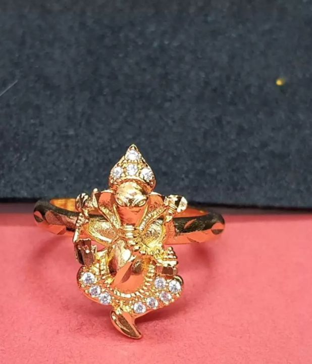 Gold%20Plated%20Ganesh%20Design%20Ring%20For%20Women%20-%20Image%204