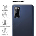 fashion (Fingerprint Doesn't Work) For Samsung Galaxy S20 FE 5G / 4G 3pcs Private Tempered Glass Camera Lens Privacy Screen Protector. 