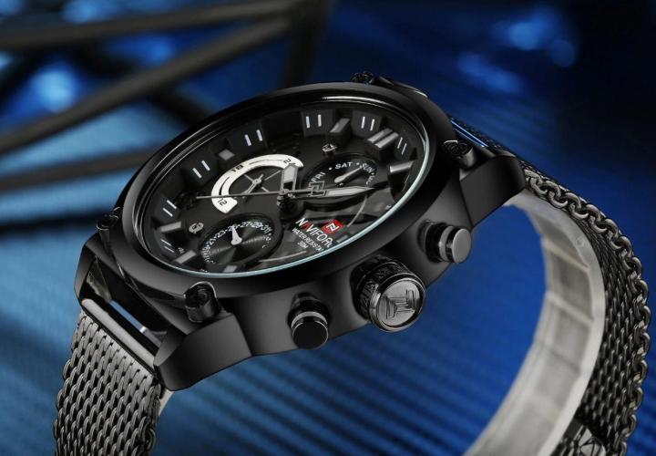 NAVIFORCE%20%20Nf9068%20Chronograph%20Date/Day%20Stainless%20Steel%20Mesh%20Strap%20Quartz%20Sport%20Watch%20Relogio%20Masculino%20For%20Men%20-%20Image%205