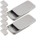20 Pcs Tinplate Push-Pull Box Sliding Lid Tinplate Box Metal Storage Organizer Candy Boxes Lip Balm Containers Tins With Lids. 