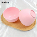 Sutuiying 1Pc Silicone mask bowl plastic soft bowl facial mask Hot Selling stick mixing bowl supplies beauty set large size. 
