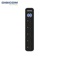 Digicom Surge Protector 5 Universal Extension Socket With 2 Meters Power Cord Dg-V50 - Black - Multiplug |. 
