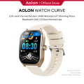 50% discount Aolon 2.01| Curved Screen Smart Men Watch HD bluetooth Call Sport Fitness Tracker Women Clock Waterproof SmartWatch. 