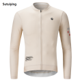 Sutuiying RION Men's Cycling Jersey Long Sleeves Jerseys Mountain Bike MTB Sales promotion Shirts Road Riding Pro Bicycle Team Clothes Breathable 15℃-24℃. 