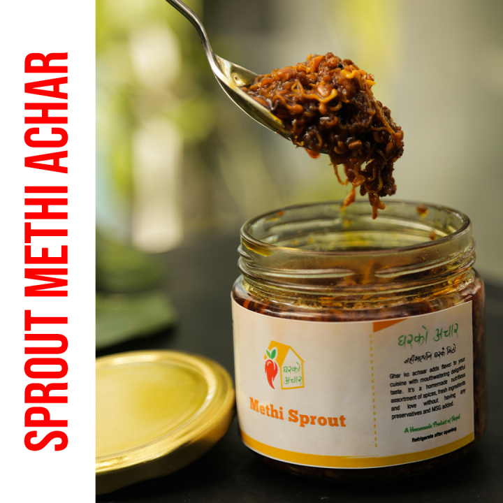 Ghar Ko Achar Sprout Methi Achar 350gm