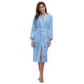 Bathrobe -Women's Robe Sleepwear Autumn Solid Color Flannel Long-Sleeved Sexy Warm Comfort Soft Ladies Nightewear Bathrobe Pack of 1. 