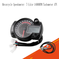 Motorcycle Universal Digital Tachometer 14000RPM Tachometer Digital Speedometer LED LCD Water Temperature Gauge Motorcycle Speedometer. 