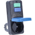 PRCD Socket Adapter Plug Secure Connector 30mA FI Circuit Breaker for Anti- Personal Safety Protection EU Plug. 