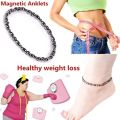 HOT Natural Magnetic Anklet Weight Loss Black Gallstones Stimulate Acupoint Slimming Anti-fat Foot Chain Tool Health Slim Care Gift. 