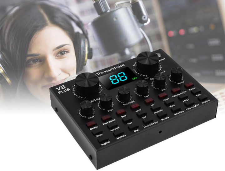 V8%20Plus%20Live%20Sound%20Card%20with%20Audio%20Cable%20USB%20Cable%20BT%20Accompaniment%20Sound%20Effects%20-%20Image%203