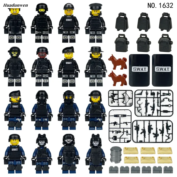 HaohuishopLuxury%20Gift%20Toys%20Army%20Lego%20Education%20Building%20Blocks%20Soldier%20Fifty%20percent%20discount%20Pieces%2016%20Pack%20Mini%20Figures%20SWAT%20Series%20Kids%20Toys%20-%20Image%206