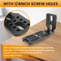 Fullhaodd DSLR Camera L Bracket Vertical Horizontal Switching Tripod Quick Release Plate for. 