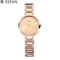 Titan Raga Viva Rose Gold Dial Analog Watch For Women- 2608Wm01. 