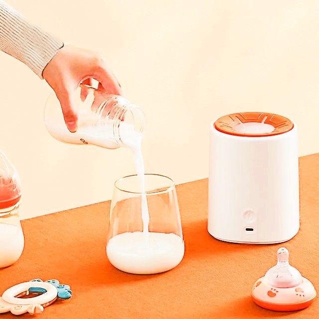 Electric Milk Shaker for Baby Bottle, Baby Milk Bottle Shaker, Coffee Mixer Blender Milk Blender Mixer for Adults Kids, Gifts for Babies