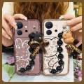 soft case Black pearl pendant Phone Case For infinix Zero Ultra 5G/X6820 silicone Back Cover Waterproof protective case. 
