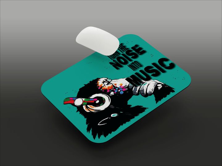 Turn%20the%20Noise%20into%20Music%20Monkey%20Mouse%20Pad%20-%20Image%203