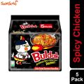 Samyang Buldak Hot Chicken Flavour Single Pack (140g) OR 5 Pack Ramen 700g (Choose). 