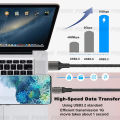 USB3.1 Gen2 10Gbps Cable USB A to USB C Cable 3A 60W QC3.0 Fast Charging for Samsung NVMe Hard Disk External Android Data Cable. 