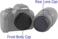 Front Body Cap Rear Lens Cap For Canon 1100D 1200D 1300D 1500D 3000D 4000D 2000D Camera. 