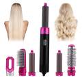 5In1 Hot Air Styler Electric Hot Air Brush Multifunctional Hair Comb Dryer Straightener Curler And Volumizer. 