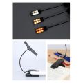 Durable Black LED Clip Light USB Rechargeable Portable Music Stand Light With 18 Lights Music Sheet Lamp Bedroom. 
