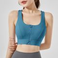 Portable Front Zipper Sports Bra Shock-proof Sports Underwear High Impact Yoga Bra Quick Dry running vest Fitness Yoga Bra Top For Wome. 