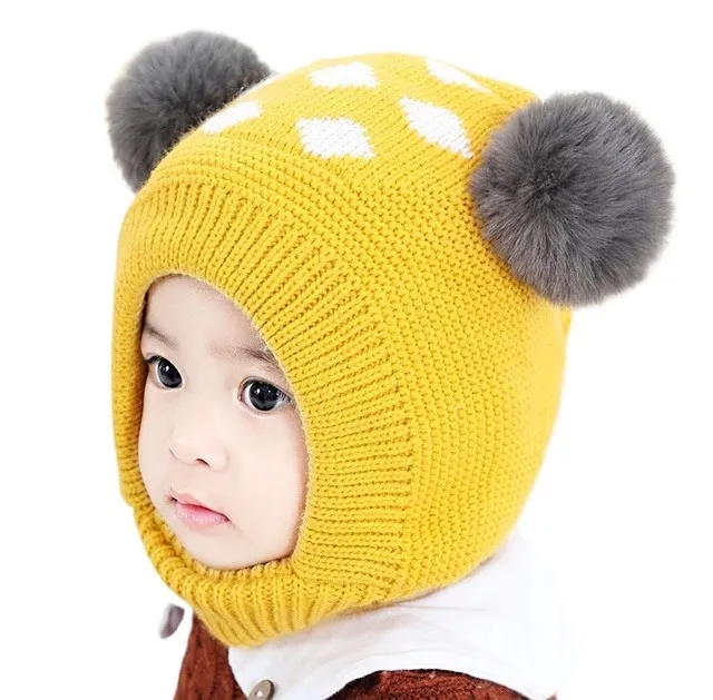 Newborn%20Cute%20Warm%20Baby%20Woolen%20Earflap%20Monkey%20Cap%20Topi%20Soft%20Knit%20Sock%20Winter%20Hat%20Beautiful%20Design%20For%20Baby%20Boy%20And%20Girl%20-%20Image%202