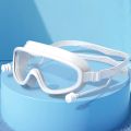 Glasses beach girl boy swimming earplug frame kids big swimming goggles with kids anti fog glasses pool. 
