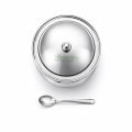 Premium Mirror Finish Stainless Steel Ghee Pot With Lid And Spoon – Multipurpose Storage Container For Ghee, Oil, Pickle, Sugar And Kitchen Essentials. 