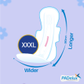 PADelux Cozzy Nights XXXL-350mm 12 Pads  No leaks, Extra long  and wide protection (pack of 10). 