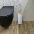 Easy To Clean Anti Drip Toilet Brush Set Long Handle Nordic Style Toilet Scrubber No Dead Corners Standing Base Bathroom Cleaning Tool Bathroom Use. 
