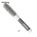 Sutuiying 1PC 6 Size Gray Hair Brush Nano Hairbrush Thermal Round Barrel Luxury Comb Hairdressing Hair Drying Curling Salon Styling Tool. 
