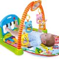 Newborn Baby Piano Mat - Multifunction Fitness Rack with Rattle Activity Play Mat - Kids' Educational Toy. 
