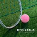 6Pcs Pack Pink Tennis Balls Wear-Resistant Elastic Training Balls 66mm Ladies Beginners Practice Tennis Ball for Club. 