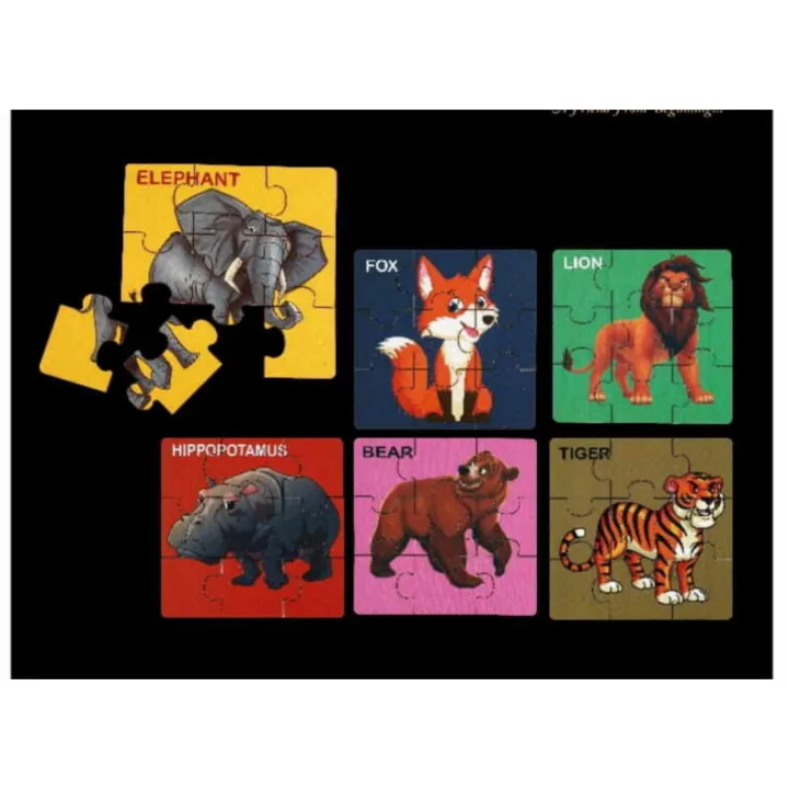 Zzoytoy%20Wild%20Animal%20Zigsaw%20Puzzle%206%20Puzzles,Set%20Of%206%20Different%20Pictures%2054%20Piece%20Round%20Jigsaw%20Puzzle%20-%20Image%203
