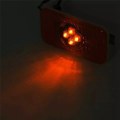 2 Pcs 24V Car Truck LED Side Marker Light Amber Indicator Lamp Car Indicator Lamp for Trucks FM/. 
