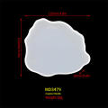 Flower-shaped Flower shaped candle molds Handmade Coaster mold Tea tray accessory DIY tea tray decoration Drip mold DIY Coaster drip mold for Home decor Tea party Kitchen accessories DIY enthusiasts. 
