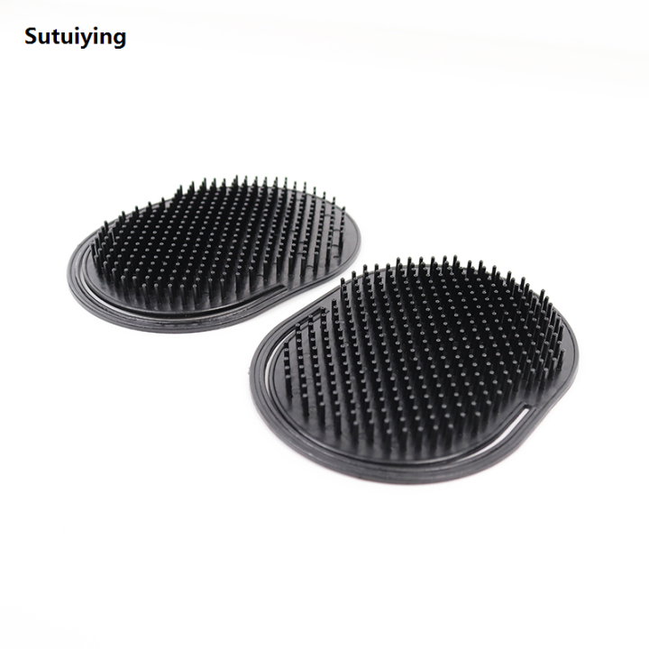 Sutuiying%201pcs%20silicone%20comb%20palm%20portable%20scalp%20massage%20black%20New%20style%20hair%20care%20travel%20portable%20brush%20hair%20styling%20tool%20-%20Image%203