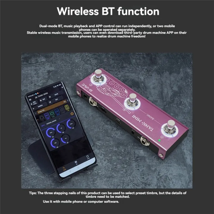 TANK%20MINI%20Guitar%20Bass%20Multi-Effects%20Pedal,%20Adjustable%20-%20Image%205