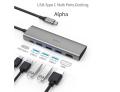 WiWU 5 in 1 Type-C Hub | Alpha A531H Type-C to USB3.0 , HDMI Converter Docking Station. 
