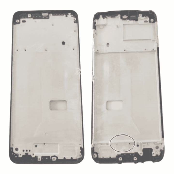 Novaphopat LCD Front Housing Frame For Realme C12 C15 LCD Display Module Frame Bezel A Cover Case