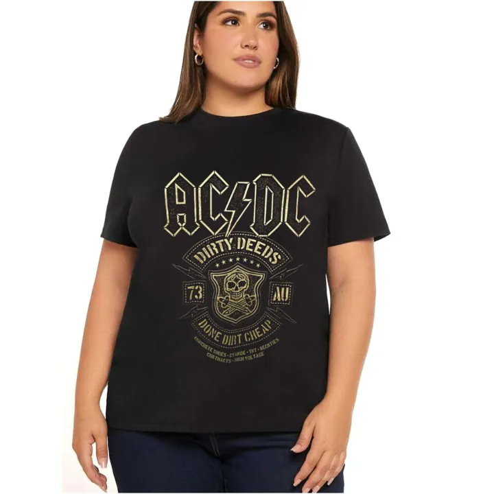 Oversize AC/DC Band Printed T-Shirt For Unisex | Daraz.com.np