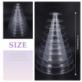 10 Tier Cupcake Holder Stand Round Macaron Tower Stand Clear Cake Display Rack for Wedding Birthday Party Decor. 