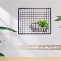 CGearuppt 4PCS Shelf for Design Metal Wall Grille, Shelf Design Grid Photo Wall for Lattice Photo Wall Wire Basket. 