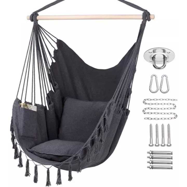 Outdoor%20Indoor%20Hanging%20%20Chair%20Swing%20Jhula%20Camping%20Garden%20Load%20100KG%20With%202%20X%20Seat%20Cushions%20-%20Image%208